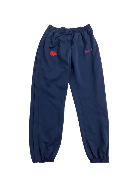Malachi Smith Gonzaga Basketball Player-Exclusive Pre-Game Warm-Up Snap-Off Sweatpants (Size L)