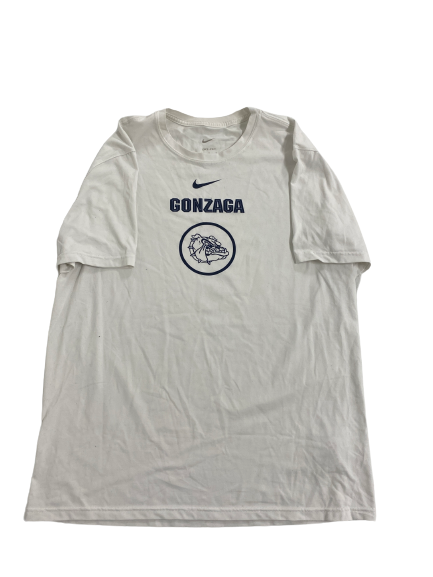 Malachi Smith Gonzaga Basketball Team-Issued T-Shirt (Size L)