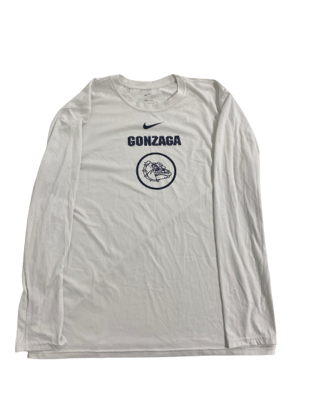 Malachi Smith Gonzaga Basketball Team-Issued Long Sleeve Shirt (Size L)