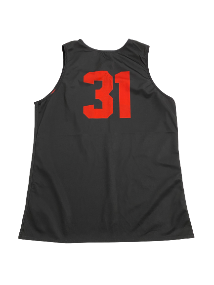 Nathan Mensah San Diego State Basketball Player-Exclusive "Jordan" Reversible Practice Jersey (Size L)