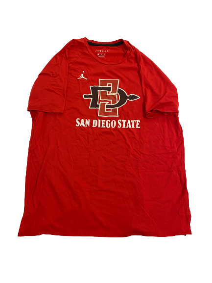 Nathan Mensah San Diego State Basketball Team-Issued "Jordan" T-Shirt (Size XL)