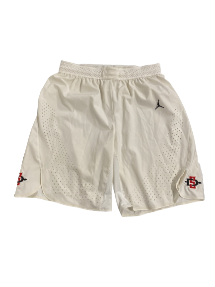 Nathan Mensah San Diego State Basketball Game-Worn Shorts