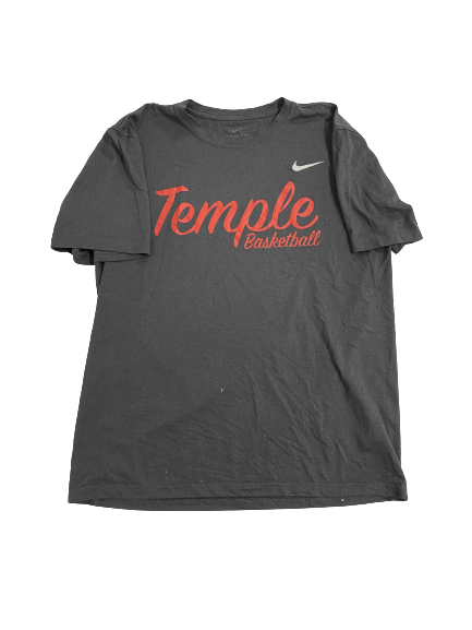 Khalif Battle Temple Basketball Team-Issued Workout Shirt (Size M)