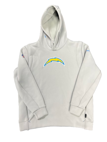 Joshua Kelley Los Angeles Chargers Team Issued Travel Sweatshirt (Size XL)