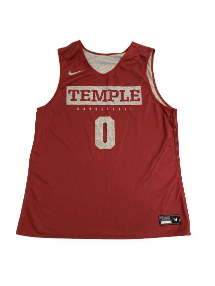 Khalif Battle Temple Basketball Player Exclusive Reversible Practice Jersey (Size L)