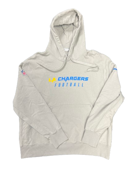 Joshua Kelley Los Angeles Chargers Player Exclusive Travel Sweatshirt (Size XL)