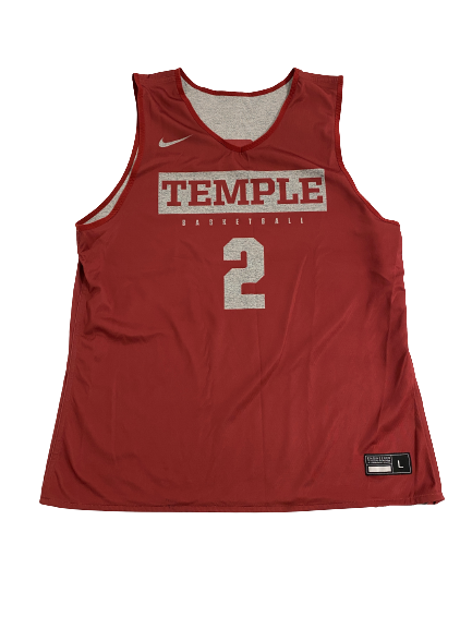Khalif Battle Temple Basketball Player-Exclusive Practice Jersey (Size L)