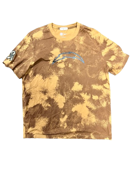 Joshua Kelley Los Angeles Chargers Player Exclusive "Salute To Service" T-Shirt (Size XL)