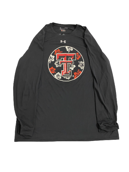 KJ Allen Texas Tech Basketball Player-Exclusive Maui Invitational Long Sleeve Shirt (Size XL)