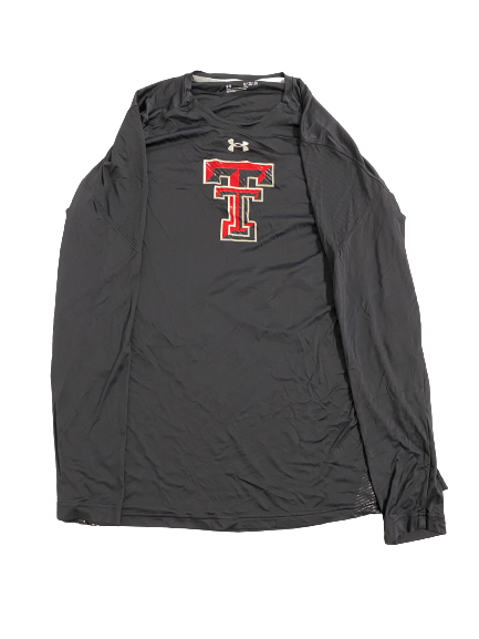 KJ Allen Texas Tech Basketball Team-Issued Long Sleeve Shirt (Size XLT)