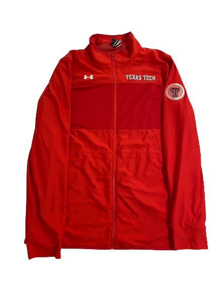 KJ Allen Texas Tech Basketball Team-Issued Zip-Up Jacket (Size XLT)