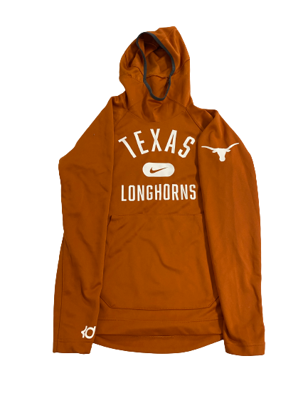 Rowan Brumbaugh Texas Basketball Team-Issued "Kevin Durant" Travel Sweatshirt (Size S)