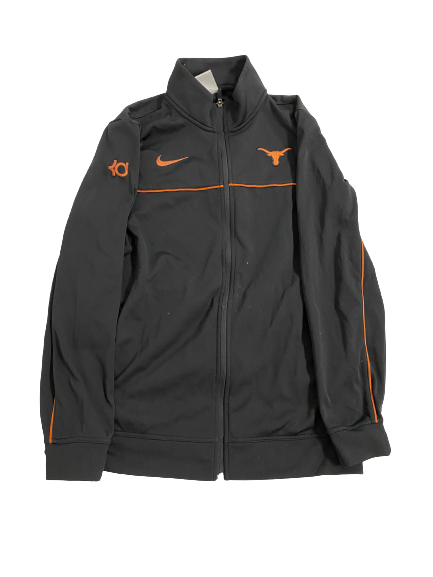 Rowan Brumbaugh Texas Basketball Team-Issued "Kevin Durant" Zip-Up Jacket (Size L)