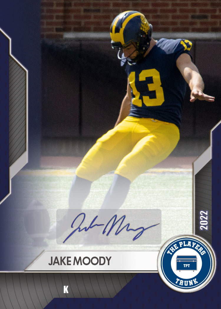 Jake Moody SIGNED 1st Edition 2022 Trading Card *RARE* Color Match (