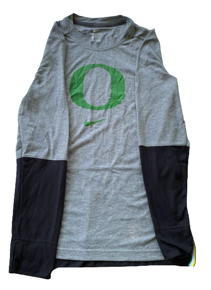 Jordan Dail Oregon Softball Team Issued Long Sleeve Workout Shirt (Size S)