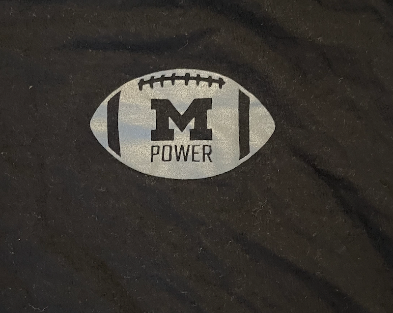 Michigan Football Player Exclusive SPECIAL TEAMS "POWER" T-Shirt (Size L)