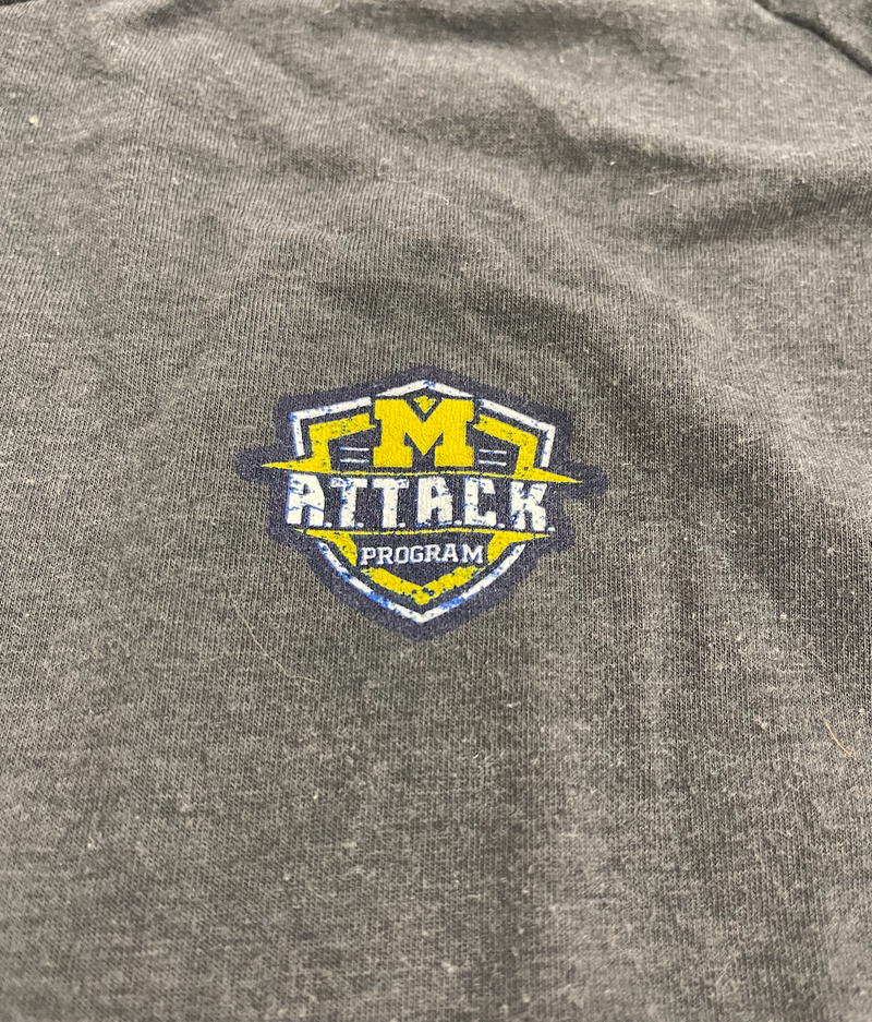 Alan Bowman Michigan Football Player Exclusive "A.T.T.A.C.K Program" Strength & Conditioning Performance Hoodie (Size 2XL)