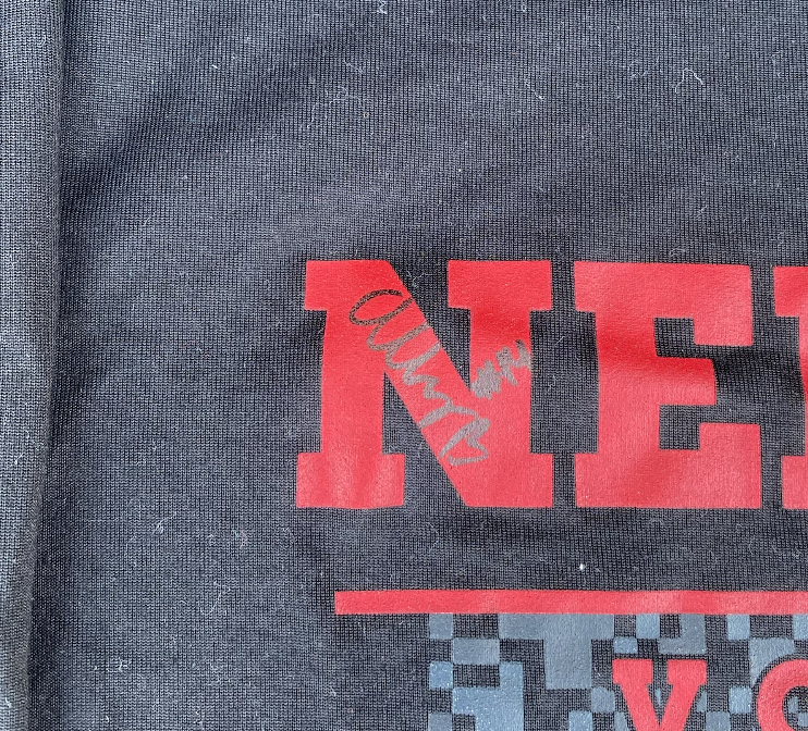 Ally Batenhorst Nebraska Volleyball Player Exclusive Signed Workout Shirt (Size LT)