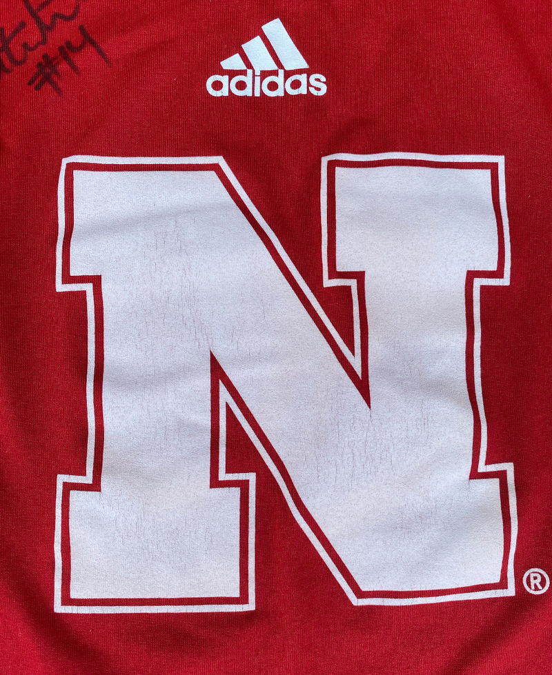 Ally Batenhorst Nebraska Volleyball Player Exclusive Signed Workout Shirt (Size L)