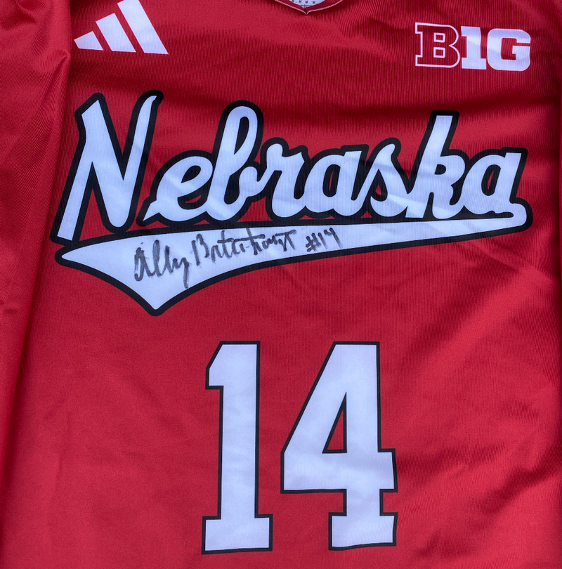 Ally Batenhorst Nebraska Volleyball Signed Game Jersey (Size M)