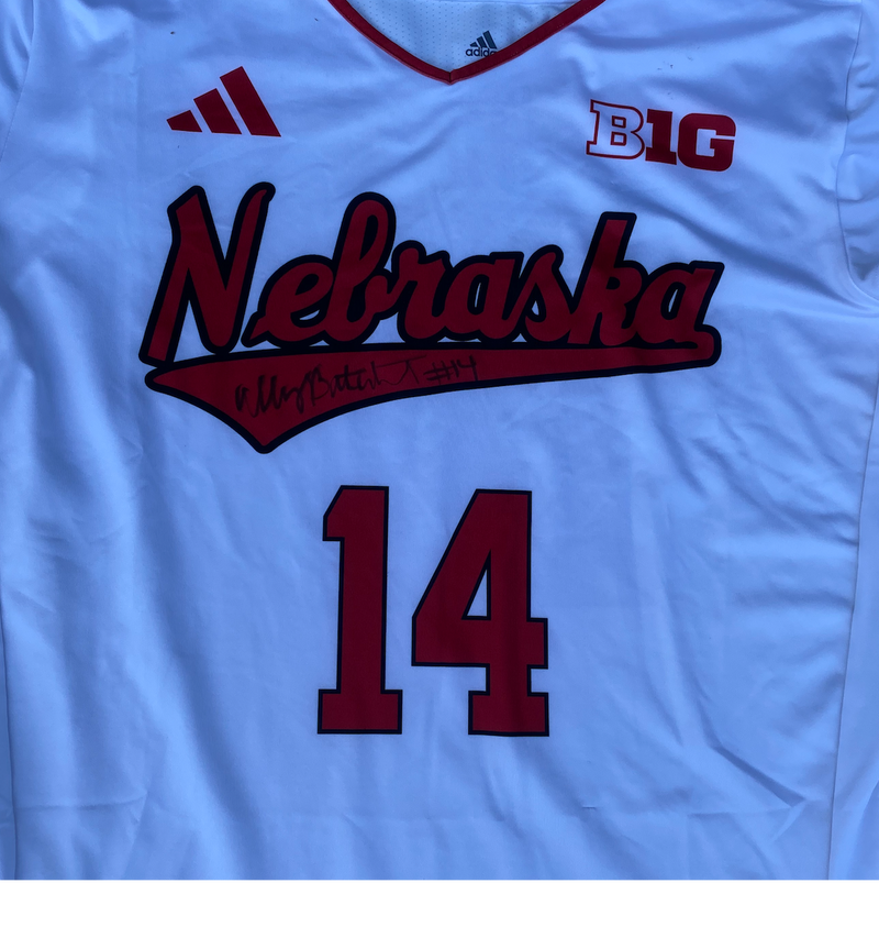 Ally Batenhorst Nebraska Volleyball Signed Game Jersey (Size M)