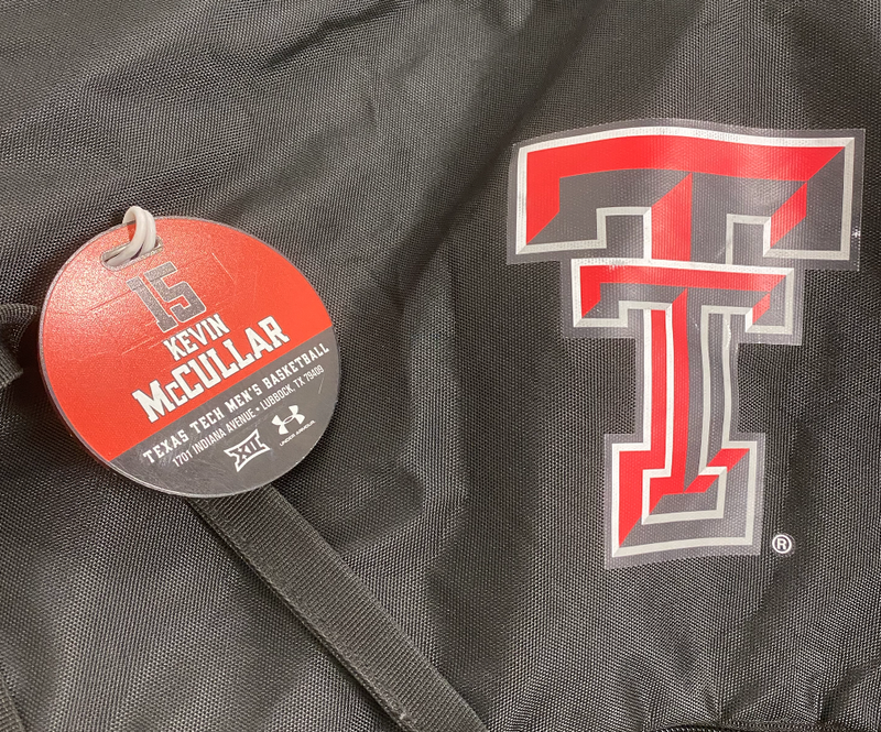 Kevin McCullar Jr. Texas Tech Basketball Player Exclusive Duffel Bag with 