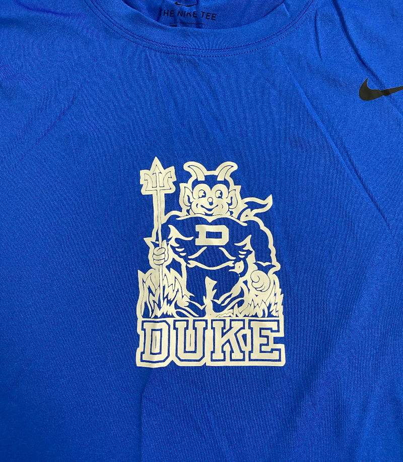 Christian Reeves Duke Basketball Player Exclusive "BLUE DEVIL" Workout Shirt (Size XXL)