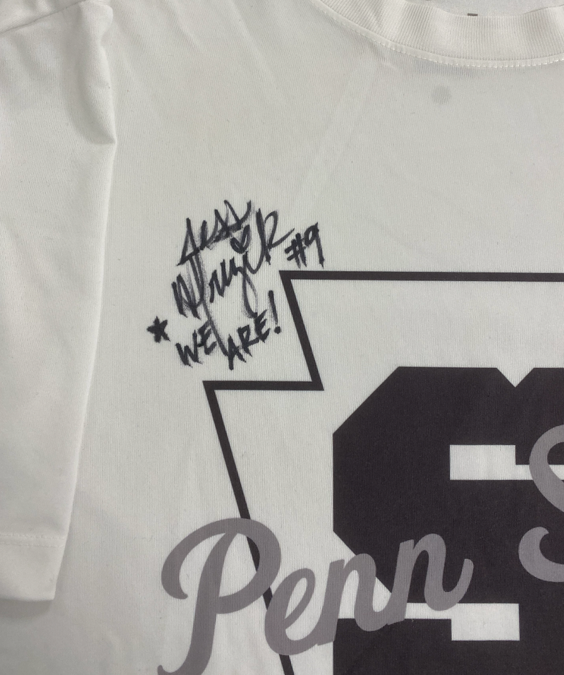 Jess Mruzik Penn State Volleyball SIGNED Player Exclusive Workout Shirt (Size XL)