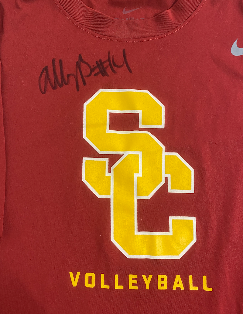 Ally Batenhorst USC Volleyball SIGNED Player Exclusive Workout Shirt (Size L)