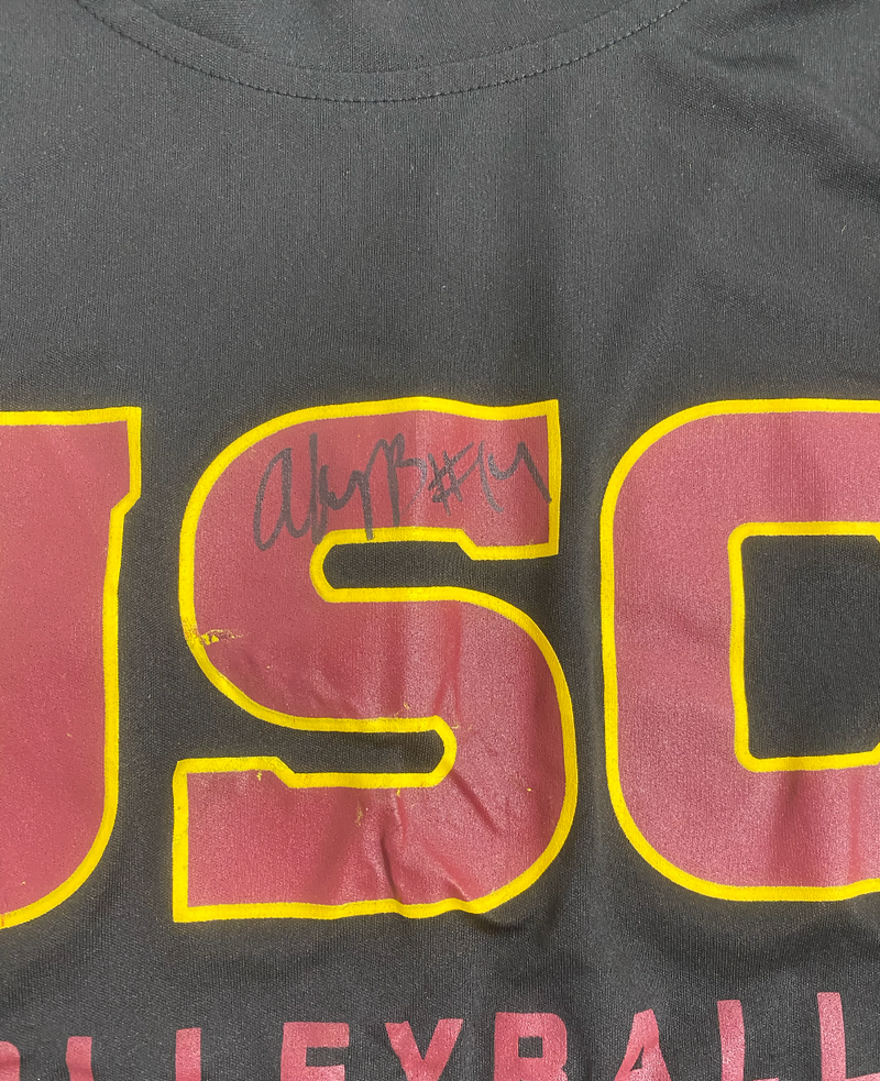 Ally Batenhorst USC Volleyball SIGNED Player Exclusive Workout Shirt (Size XL)