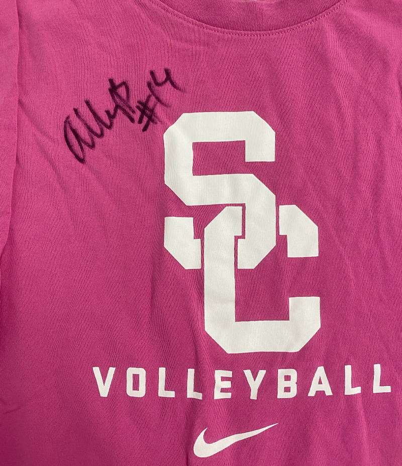 Ally Batenhorst USC Volleyball SIGNED Player Exclusive Workout Shirt (Size L)