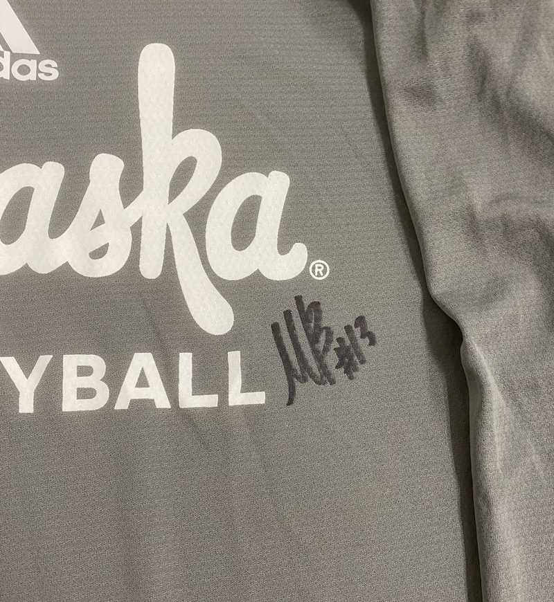 Merritt Beason Nebraska Volleyball SIGNED Player Exclusive Performance Hoodie (Size LT)