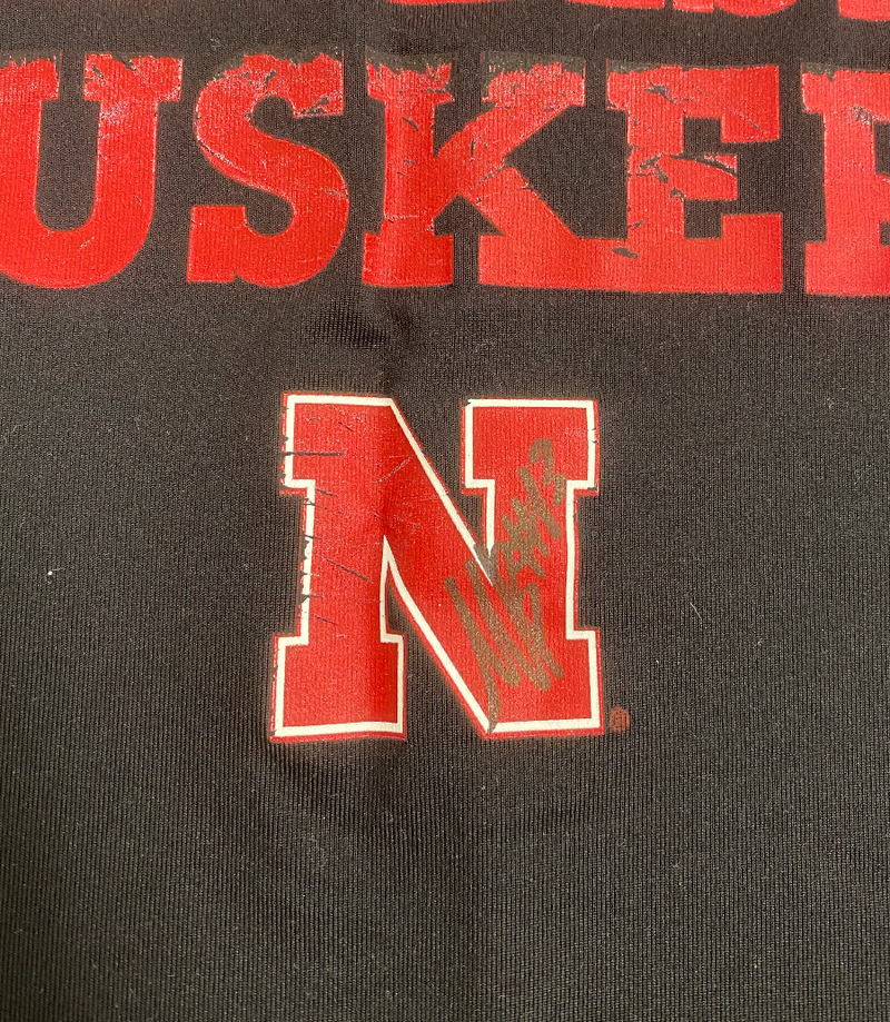 Merritt Beason Nebraska Volleyball SIGNED Player Exclusive Practice Shirt (Size LT)
