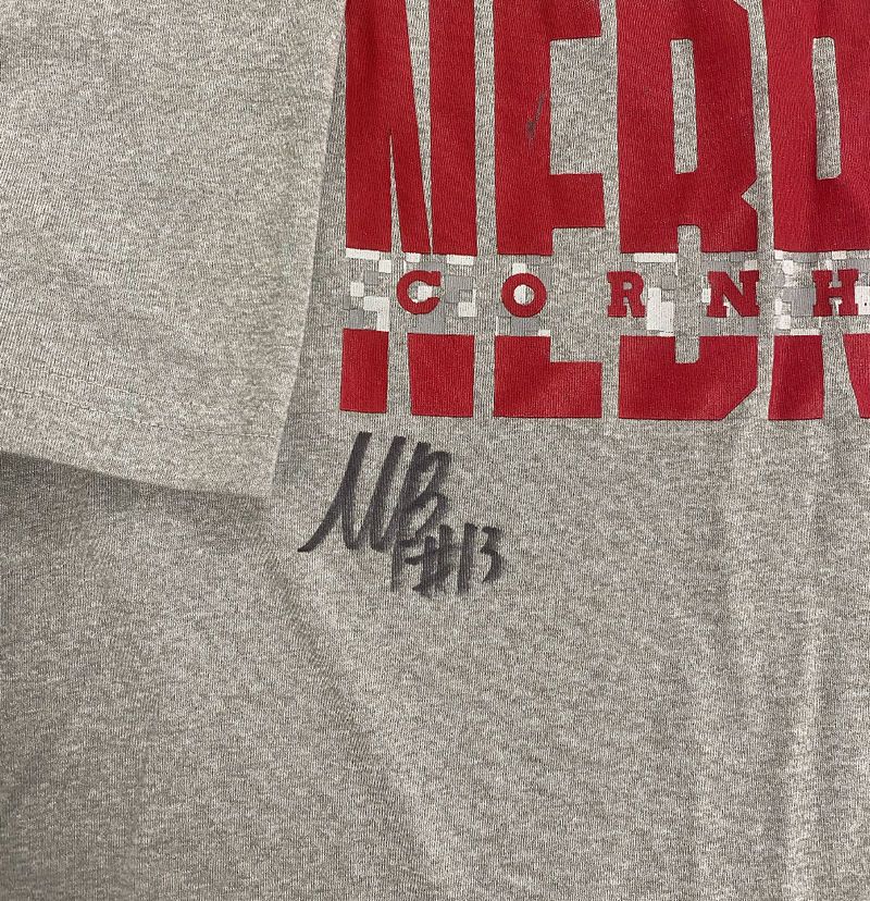 Merritt Beason Nebraska Volleyball SIGNED Player Exclusive Practice Shirt (Size XL)