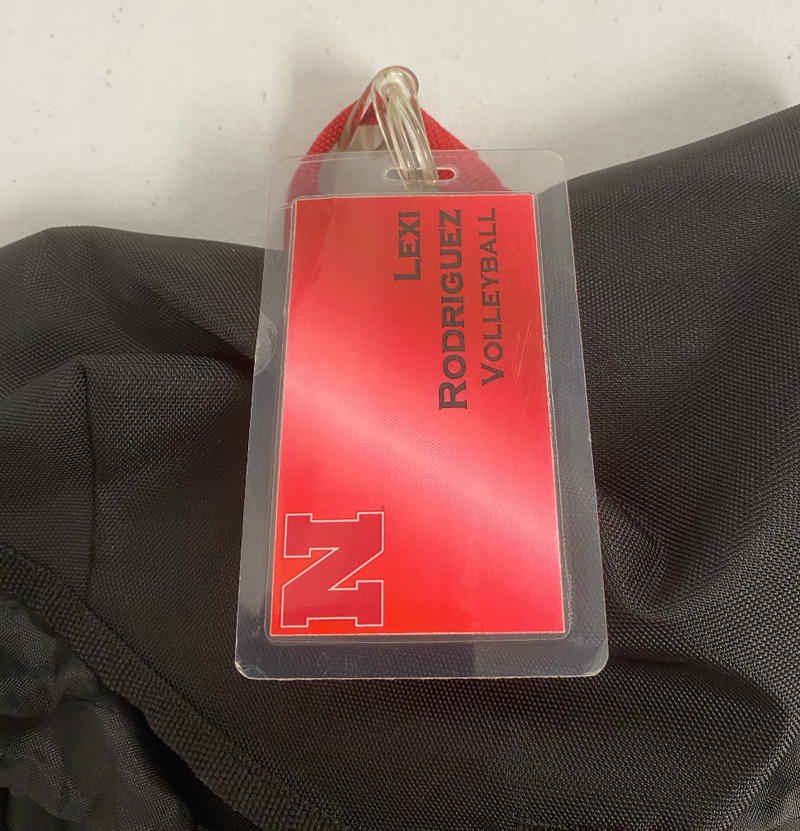 Lexi Rodriguez Nebraska Volleyball SIGNED Player Exclusive Travel Backpack with Player Travel Tag