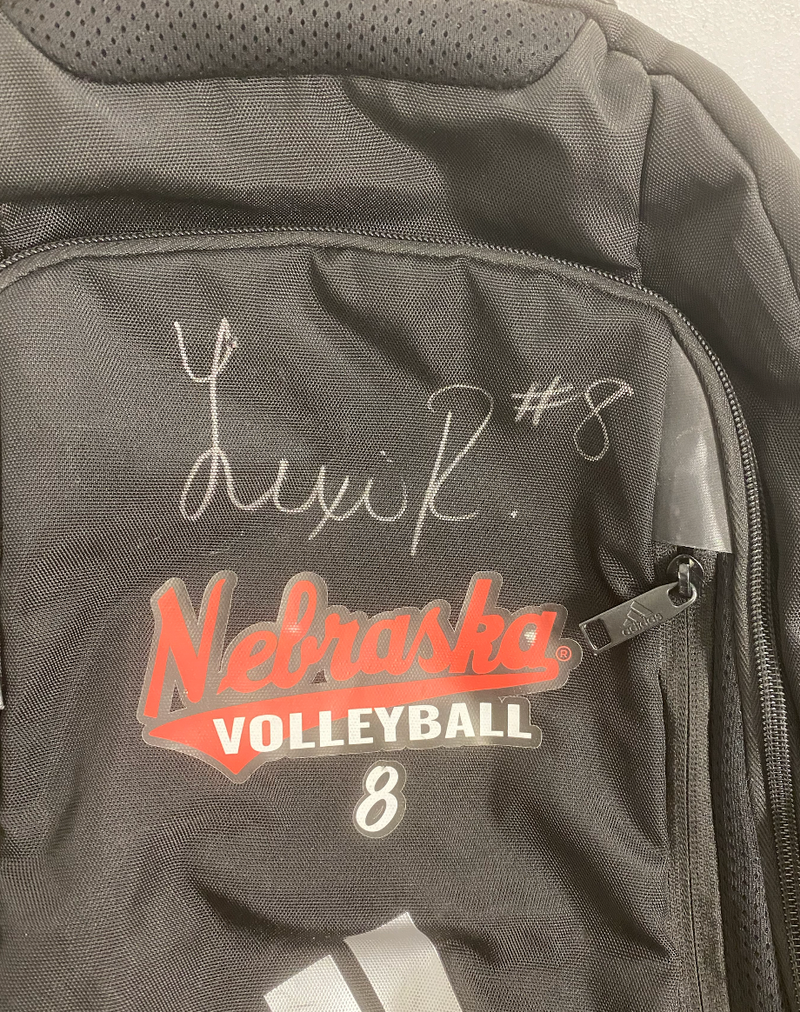 Lexi Rodriguez Nebraska Volleyball SIGNED Player Exclusive Travel Backpack with 