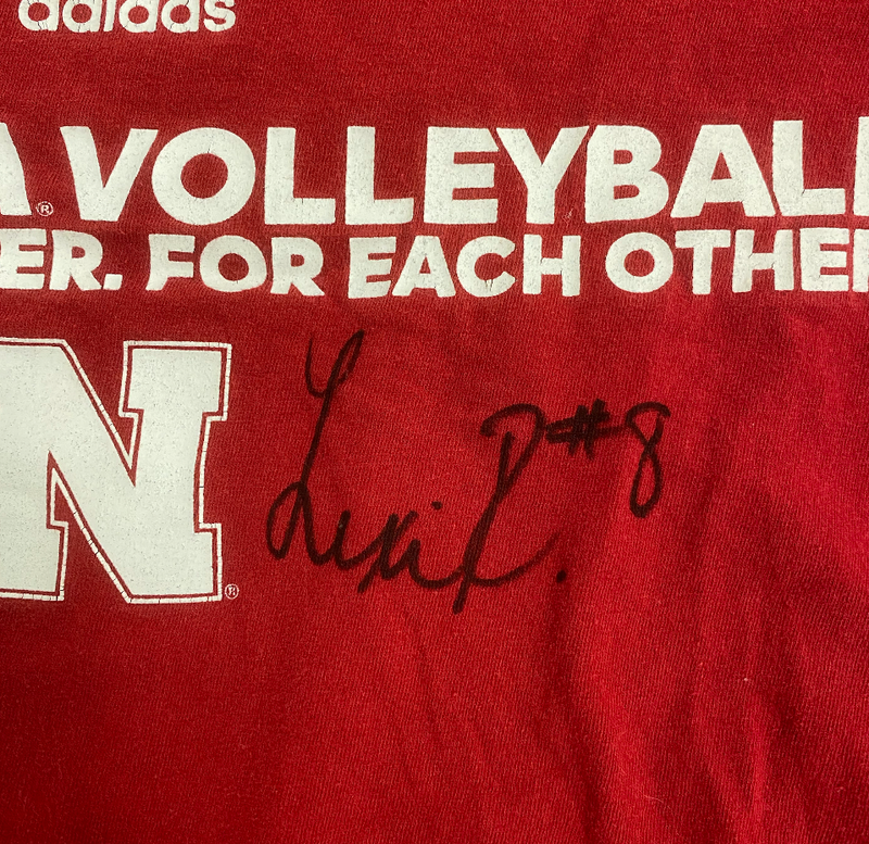 Lexi Rodriguez Nebraska Volleyball SIGNED Player Exclusive Practice Shirt (Size M)