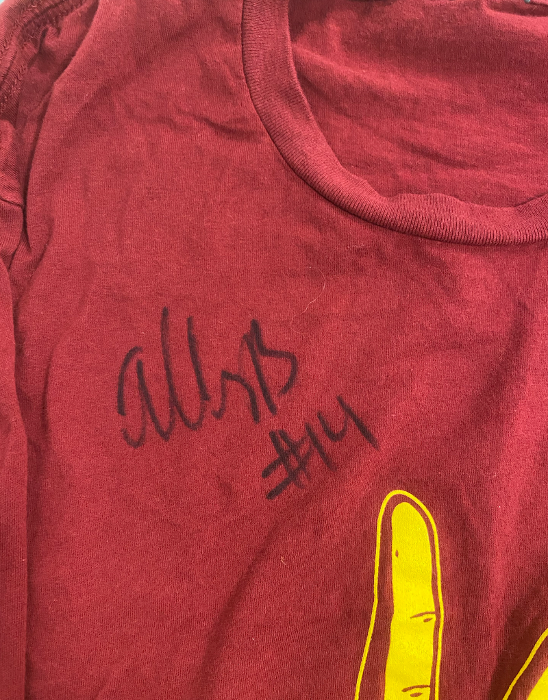 Ally Batenhorst USC Volleyball SIGNED Player Exclusive "LA" T-Shirt (Size XL)