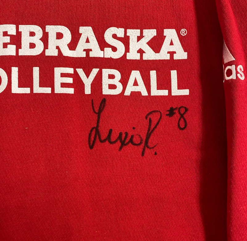 Lexi Rodriguez Nebraska Volleyball SIGNED Player Exclusive Travel Sweatshirt with 