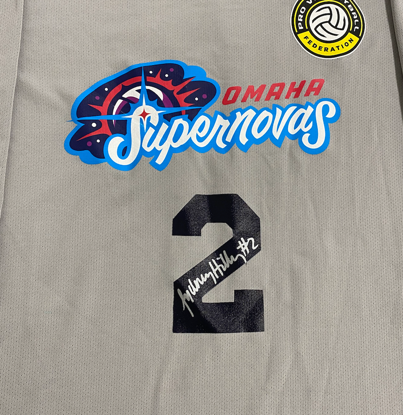 Sydney Hilley Omaha Supernovas SIGNED Player Exclusive Practice Worn Long Sleeve Shirt (Size M)