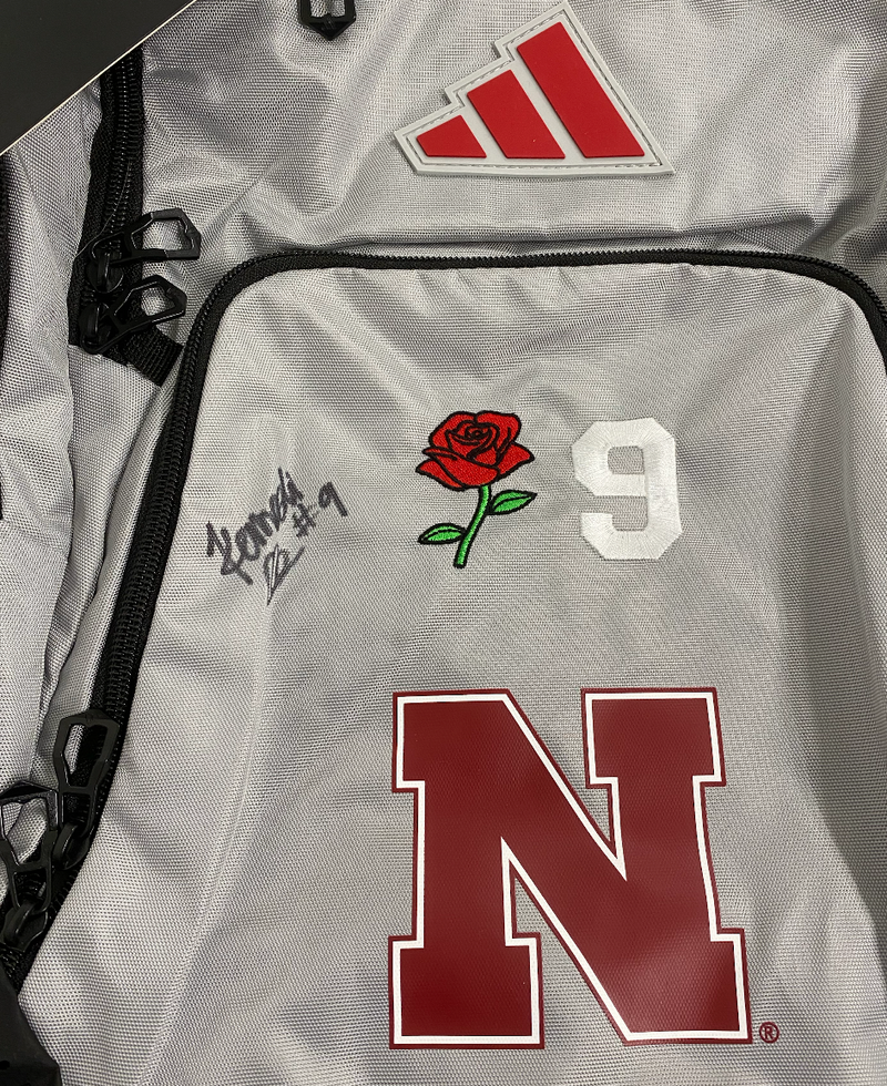 Kennedi Orr Nebraska Volleyball SIGNED Player Exclusive "2024 SEASON RACE FOR THE ROSES - FINAL FOUR IN KENTUCKY" Travel Backpack with 