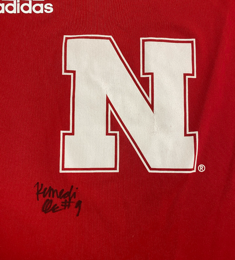 Kennedi Orr Nebraska Volleyball SIGNED Player Exclusive Long Sleeve Pre-Game Warm-Up Shirt with LAST NAME on Back (Size L)