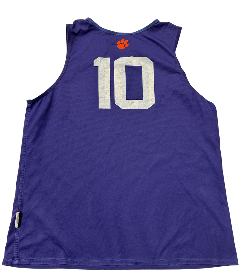 Myles Foster Clemson Basketball Player Exclusive Reversible Practice Jersey (Size L)