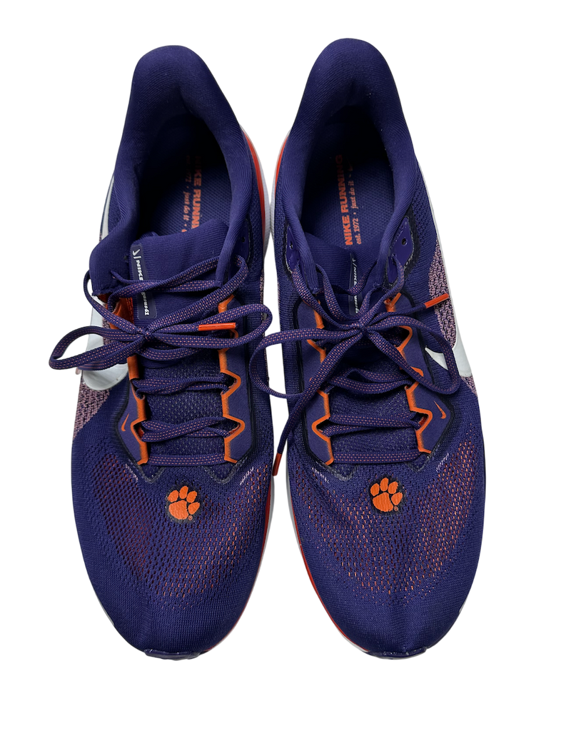 Myles Foster Clemson Basketball Team Issued "Nike Pegasus 41" Shoes (Size 14)