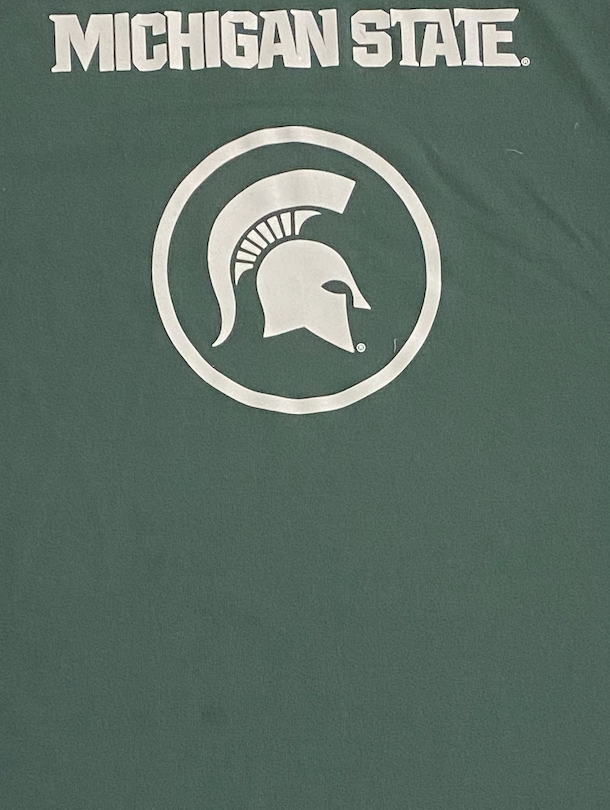 Gehrig Normand Michigan State Basketball Team Issued Long Sleeve Workout Shirt (Size LT)