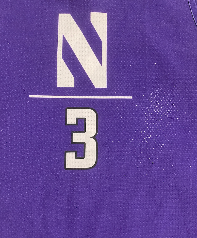 Ty Berry Northwestern Basketball Player Exclusive Reversible Practice Jersey (Size M)