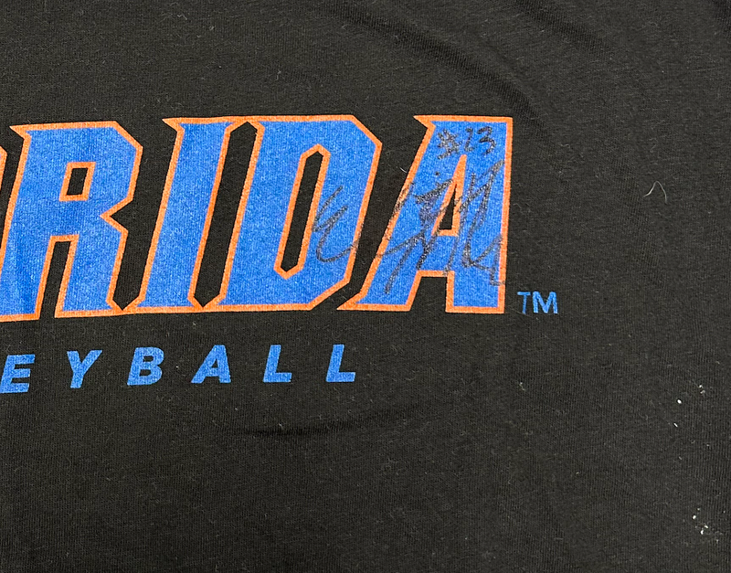 Elli McKissock Florida Volleyball SIGNED Player Exclusive Workout Shirt (Size XL)