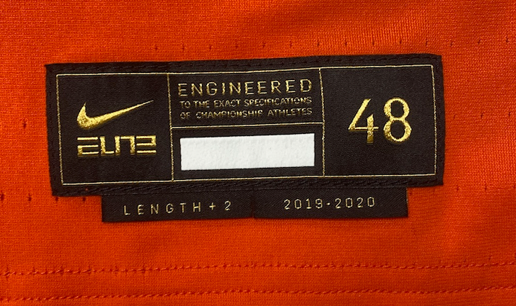 Chaz Owens Syracuse Basketball 2019-2020 Game Issued Jersey with Gold Elite Tag (Size 48)