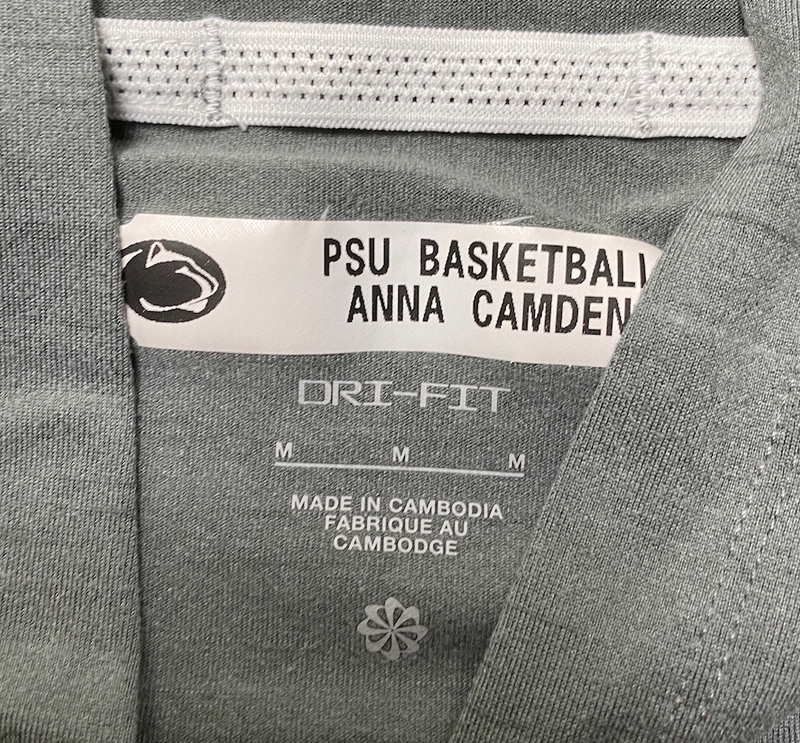 Anna Camden Penn State Basketball Team Issued Jacket with Player Tag (Size M)