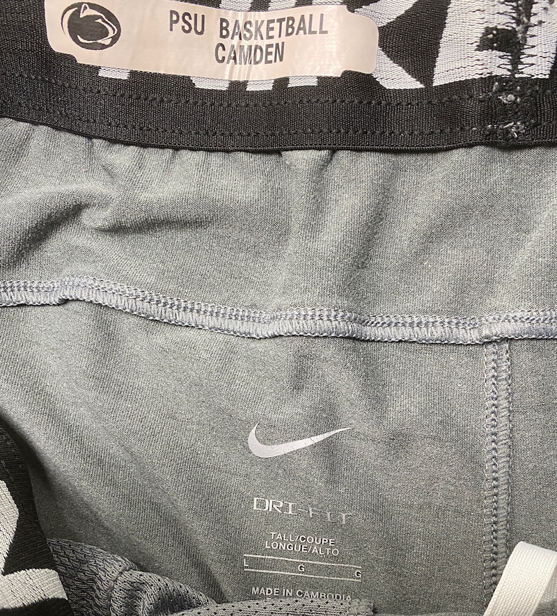 Anna Camden Penn State Basketball Team Issued Sweatpants with Player Tag (Size LT)